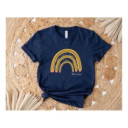 teacher pencil rainbow shirt, funny back to school shirt, teacher tee, cute teacher gift, teacher life shirt, school shi