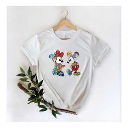 mickey and minnie shirt, disney characters shirt, valentine's day shirt, couple gifts, disneyworld shirt, disneyland shi