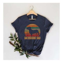 dachshund dad shirt, dog dad shirts, retro dog lover shirts, dog owner gifts, dachshund dad gift, gift for dog dad, best