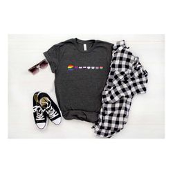 lgbtq shirt, rainbow shirt, proud ally shirt, support lgbtq shirt, love is love, lesbian pride shirt, gay pride shirt, e