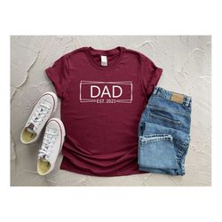 dad est 2023 shirt, dad est shirt, daddy est 2023 shirt, father shirt, gift for new dad, dad shirt, new father shirt, fa