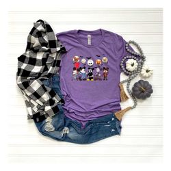 halloween disney characters shirt, disney halloween shirt, disney trip shirt, halloween outfit, disney family shirt, hal