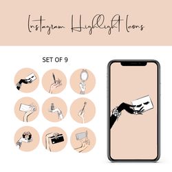 instagram icons & highlights for lashmaker
