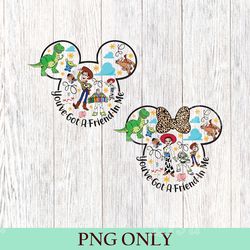 you've got a friend in me toy story png, disney toy story 2023 png, toy story characters png, disney family matching png