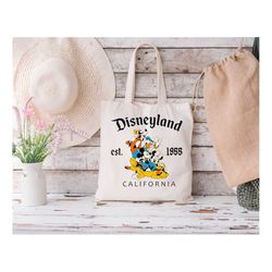 disneyland est 1955 tote bag, tote bag gift, disneyland tote bag, reusable bag, disney trip tote bag, grocery bag, disne