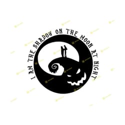 oogie boogie, nightmare before christmas, shadow on the moon | svg png | silhouette cricut cutting ready instant downloa