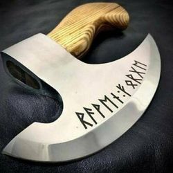 custom handmade carbon steel pizza cutter viking axe, vikings hatchet,viking axe, carbon hatchet | viking axe
