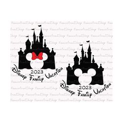 family vacation 2023 svg, vacay mode svg, magical kingdom svg, magical castle svg, family trip shirt, mouse castle svg,
