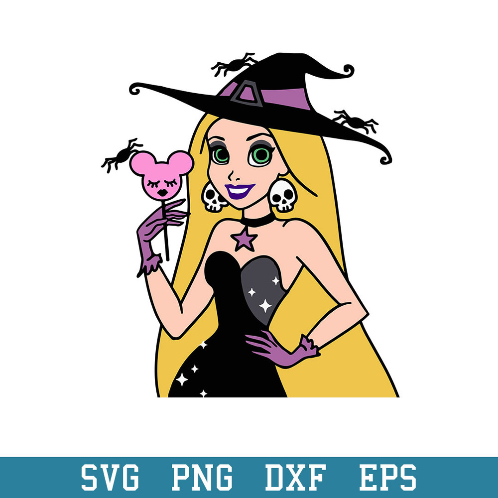 Rapunzel Princess Halloween Svgg, Disney Princess Svg, Halloween Svg, Png Dxf Eps Digital File.jpeg