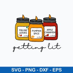Getting Lit  Fall Candles Svg, Candles Svg, Png Dxf Eps File