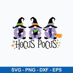 Gnome Hocus Pocus Svg, Gnome Svg, Hocus Pocus Svg, Halloween Svg, Png Dxf Eps File