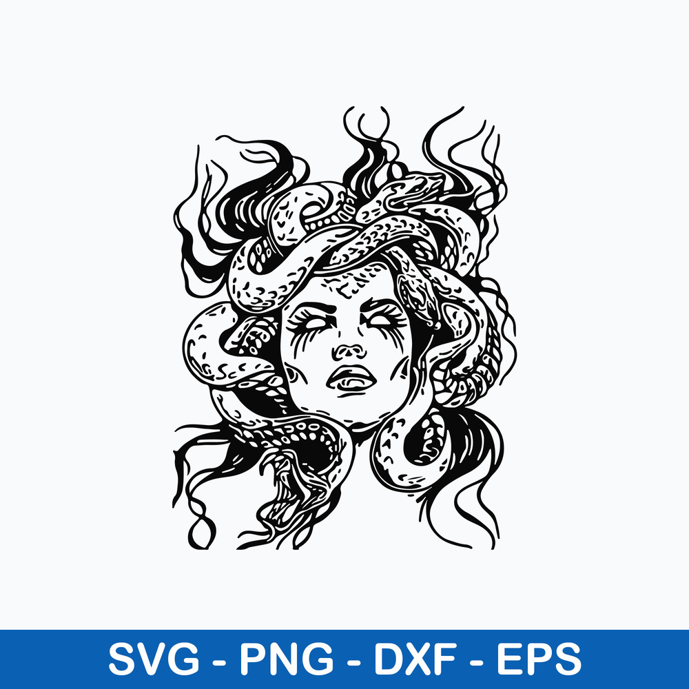 Goddess Medusa Svg, Medusa Svg, Witch Svg, Halloween Svg, Png Dxf Eps File.jpeg