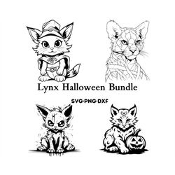 lynx halloween bundle , lynx svg , halloween designs