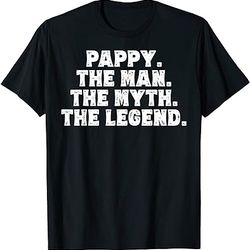 mens pappy the man the myth the legend gift shirts grandpa