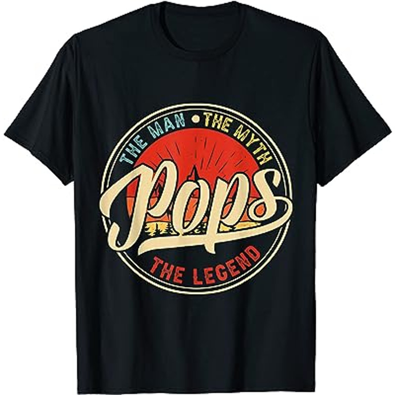 Mens Pops The Man The Myth The Legend Funny Father's Day T-Shirt.jpg