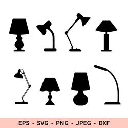 Lamp Svg Table lamp File for Cricut Vintage Dxf Silhouette Png Interior Cut File bundle
