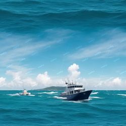 ocean trawlers pattern tileable repeating pattern