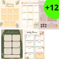 digital planner| 2023-weekly digital planners - goodnotes planner xodo notability noteshelf|ipad planner android