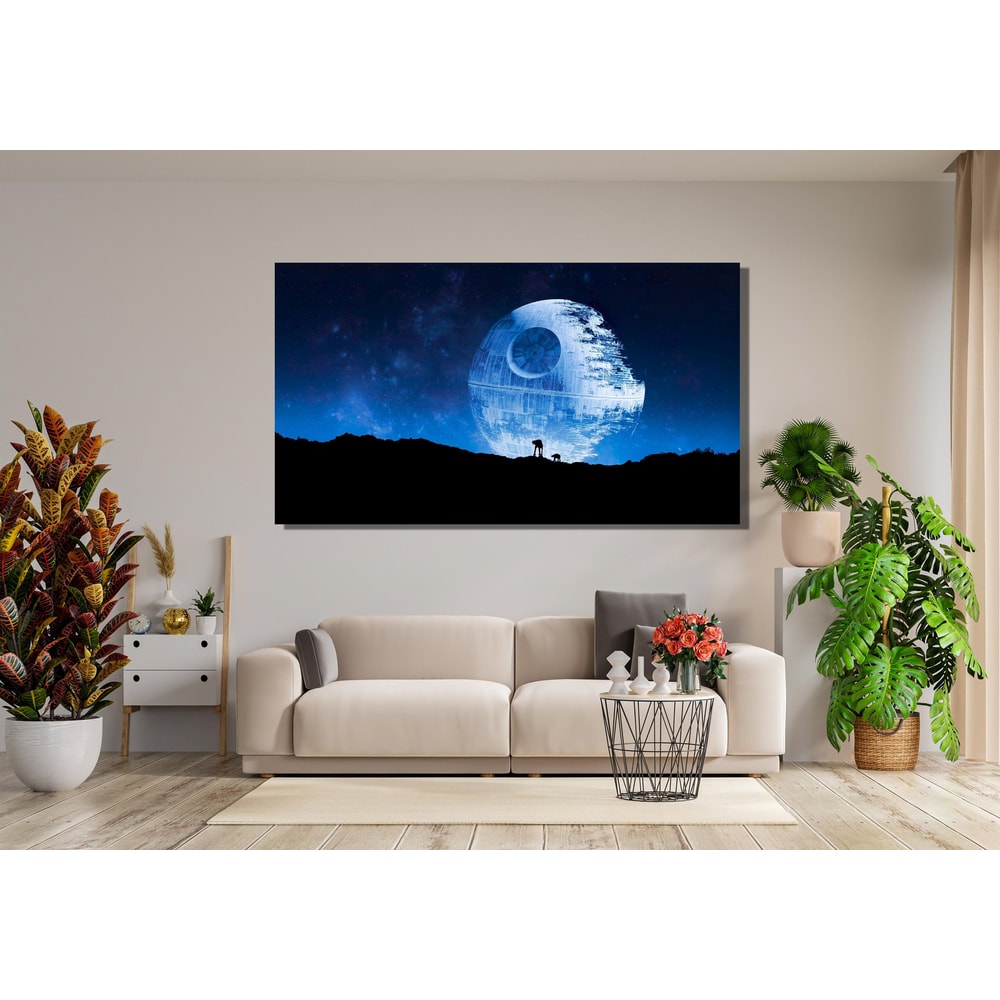Starwars Movies Poster Art,Starwars Death Star Print Art Canvas,Starwars Wall Art Decor,Star Wars Poster Print Art,Kids Room Wall Decor.jpg