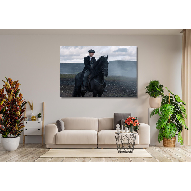 Thomas Shelby Print Art,Thomas Shelby Horse Poster Art,Peaky Blinders Tommy Shelby Poster Print,Modern Wall Decor,Movies Poster Print Art.jpg