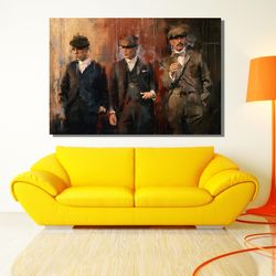 gangsters canvas print,famous gangsters canvas wall art,home decor,office decor,the godfather art,large canvas wall deco