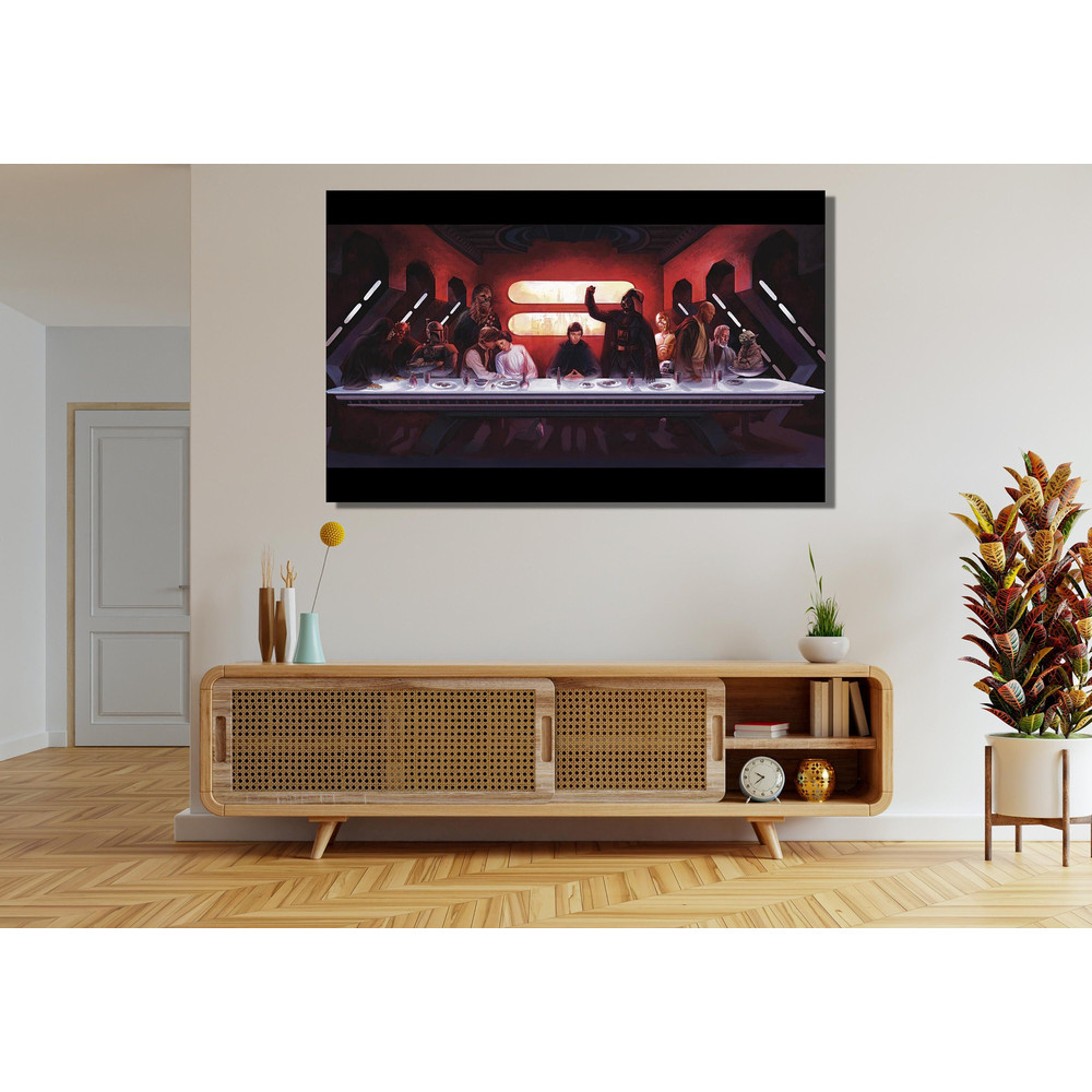 Starwars Last Supper Print Art,Starwars Movies Poster Art,Clone Wars,Starwars Wall Decor,Darth Vader Poster,Man Cave Kids Room Wall Decor,.jpg