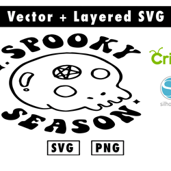 spooky season svg and png files for cricut machine , anime svg , manga svg , goku svg
