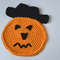 Pumpkin Crochet Pattern Halloween Pumpkin Coaster 5