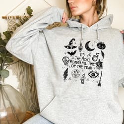 it's the most wonderful time of the year sweatshirt , spooky shirt, halloween witch hoodie, horror movie shirt, hallowee