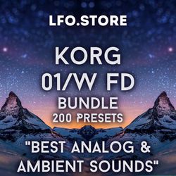 korg 01/w fd - best analog & ambient sounds bundle 200 presets