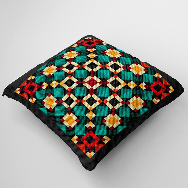 cushion cross stitch pattern patchwork