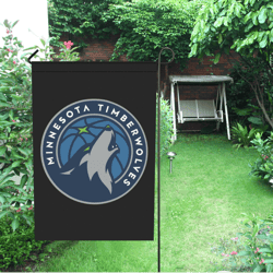 Timberwolves Garden Flag (Two Sides Printing, without Flagpole)