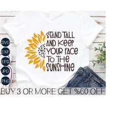 Sunflower SVG, Sunflower Clipart, Quote SVG, Summer SVG, Sunflower Png, Dxf, Svg Files For Cricut, Silhouette, Sublimati