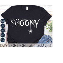 Spooky SVG, Halloween SVG, Spider SVG, Spooky Vibes Svg, Halloween Quotes, Fall Svg, Png, Svg File for Cricut, Sublimati
