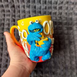 cookie monster coffee mug