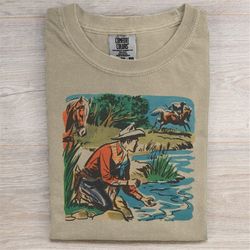 comfort colors vintage country cowboy shirt, sandstone rodeo shirt, vintage inspired tee shirt, western graphic tee, boh