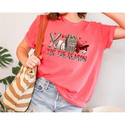 comfort colors tis the season baseball tshirt,baseball mom tshirt, baseball shirt, baseball game day shirt,gift for base