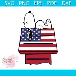 peanut snoopy house svg, trending svg, snoopy svg, snoopy lover, america snoopy svg, america flag svg, america gifts, sn