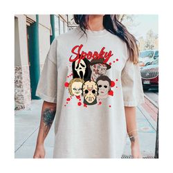 spooky horror characters svg, horror svg, horror friends svg, halloween svg, ghostface svg, chucky svg, jason vorhees sv