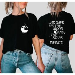 he gave me the moon and the stars infinity shirt, cousin beach sweatshirt, summer infinity shirt, belly and conrad infin
