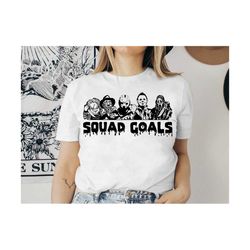 horror movie squad goals svg, halloween svg, horror movie svg,scary movies svg cricut svg, silhouette cut files, cricut