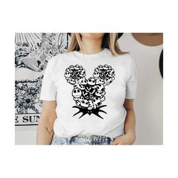 jack skellington mouse ears svg, jack and sally svg, nightmare before svg, nightmare skull svg, skeleton svg, halloween