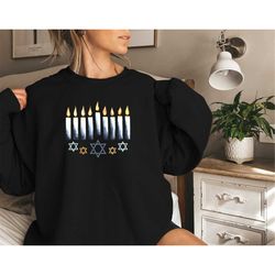hanukkah shirt, menorah tshirt, happy hanukkah jewish shirt, jewish gift, hanukkah gift, jewish family hanukkah tee,