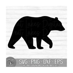 bear - instant digital download - svg, png, dxf, and eps files included!