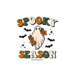 spooky season cute ghost png, ghost png,halloween png, spooky vibes png,spooky season png, retro halloween png, retro gh