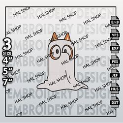 Bluey Machine Embroidery Designs, Bluey Chilli Heeler Halloween Embroidery Designs, Bluey Halloween, Embroidery Files