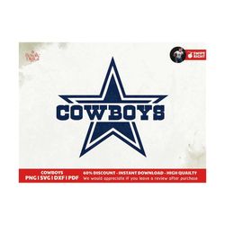 cowboys svg vector file, cowboys star svg cut files, instant download