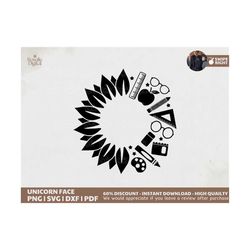 sunflower teacher svg, teacher life clipart, school supplies svg cut files for cricut, digital download