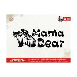 mama bear face svg, mommy svg, mom to be svg, mom shirt design, bear mama svg, mom svg sayings, cricut & silhouette cut