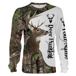 deer hunting deer head camouflage custom name 3d all over print shirt for hunters personalized hunting gifts chipteeamz